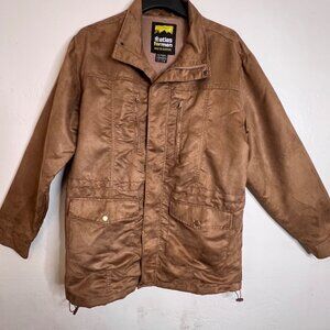 Atlas For  Men Ochre Brown Safari Full-Zip Lightweight Jacket  L Comfortable Poc